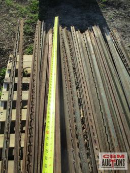 Stack of Steel T Post... 7 piece 6-6" 12 pieces 6' 17 pieces 5-6"