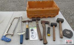 Hammer Assortment, Roll Measuring Tape, Tube Cutter, Torque Wrench & Misc. Hand Tools *ELB
