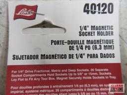 Lisle 40120 1/4" Magnetic Socket Holder - Red Lisle 40130 1/4" Magnetic Socket Holder - Black