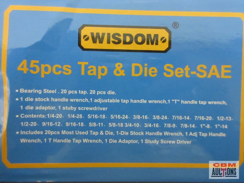 Wisdom 45pc Metric Tap & Die Set w/ Molded Storage Case