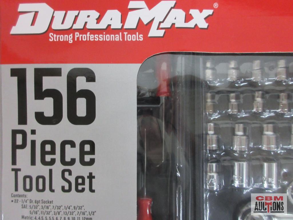DuraMax UJ30004W 156 Piece Tool Set w/ Molded Storage Case