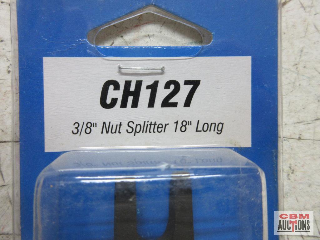 Grey Pneumatic CH105 3/4" Flat Chisel 18" Long .401 Shank CH127 3/4" Nut Splitter 18" Long .401