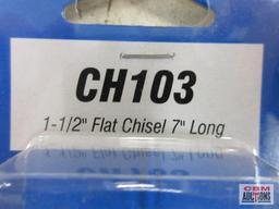 Grey Pneumatic... CH100 1/2" Flat Chisel 7" Long .401 Shank CH101 5/8" Flat Chisel .7" Long 401 Shan