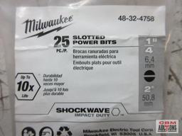 Milwaukee 48-32-4758 Slotted Power Bits 25pc (+/-)