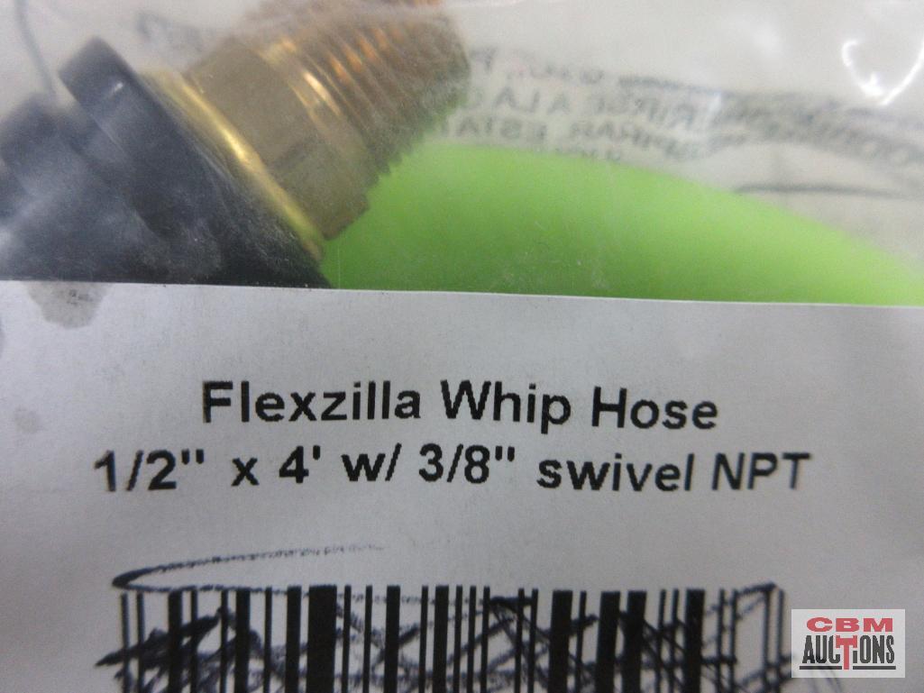 Legacy HFZ1204YW3S Flexilla Whip Hose 1/2" x 4' w/ 3/8" Swivel NPT