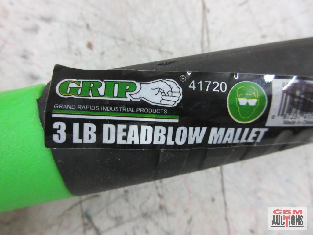 Grip 3pc Deadblow Mallet...Set... 1lb, 2lbs & 3 lbs