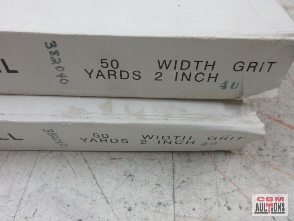 Mercer Abrasive 382040 2" x 50yd, 40 Grit Emery Shop Roll - Set of 2