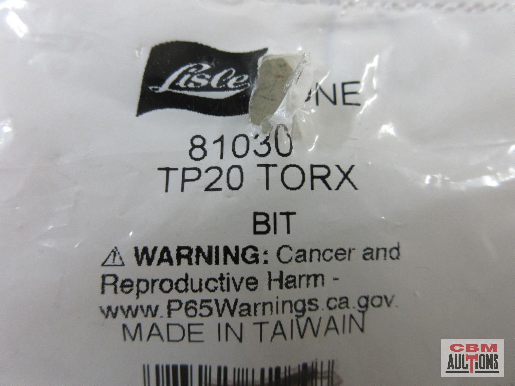 ...Lisle 81010 TP10 Torx Plus Bit... ...Lisle 81020 TP15 Torx Plus Bit - Set of 2 ...Lisle 81030 TP2