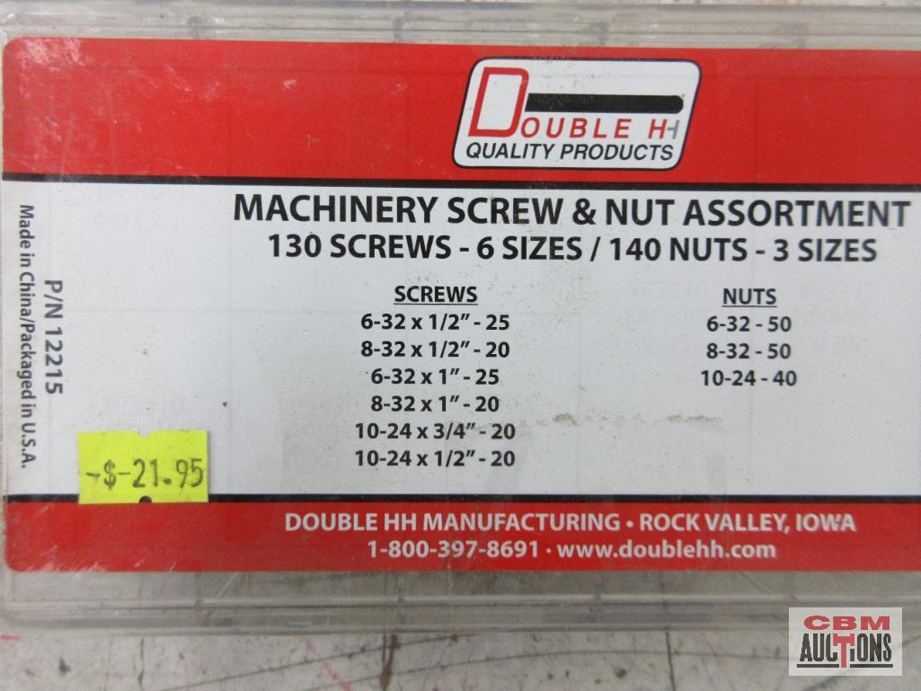 Double HH 12215 Machine Screws & Nut Assortment... Double HH 12080 Machinery Bushing Assortment...