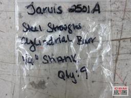 Jarvis Rotary Files 2506 Steel Cylindrical Radius End Burr, 1/4" Shank - Set of 1 157432 Steel