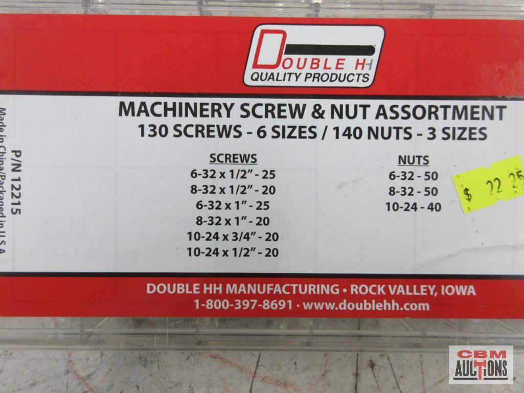 Double HH 12215 Machine Screws & Nuts... Double HH 12215 Machinery Screws & Nut Assortment... Double
