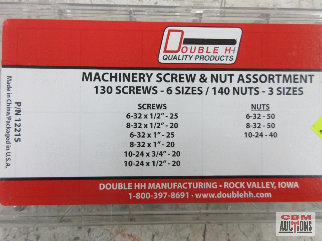 Double HH 11215 Machinery Screw & Nut Assortment Double HH 11072 Lock Nut Nylon Insert