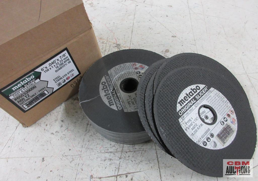 Metabo 65533900 A60 TZ Cutting - Type-1 4" x .040' x 7/8" Stainless Steel Cutting Wheels- 50 (+/-)