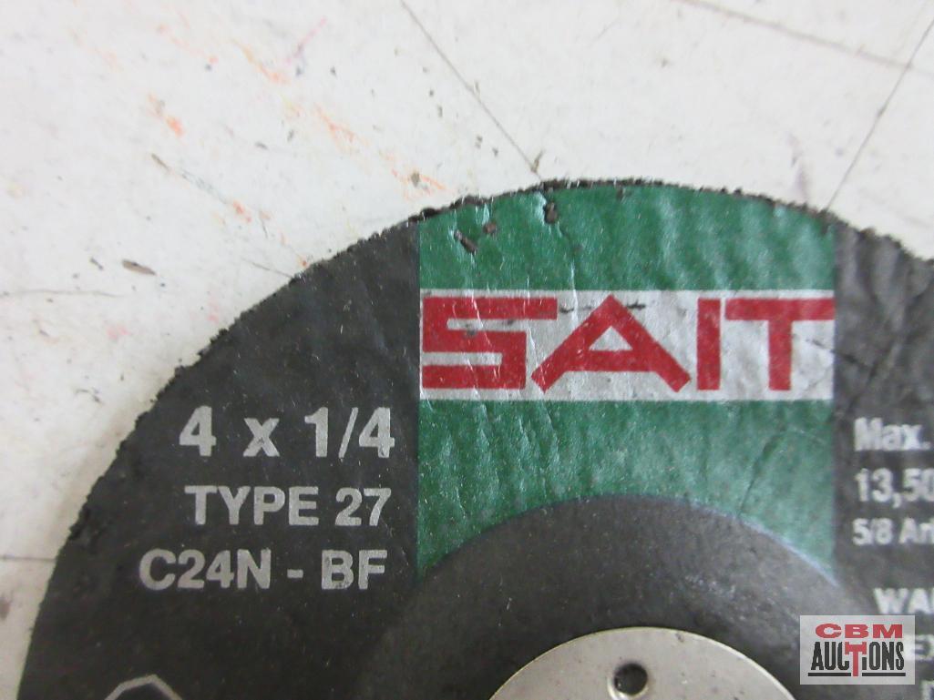 United Abrasives 20017 SAIT...Concrete 4" x 1/4" x 5/8", Type 27, Depressed Center Grinding Wheels -
