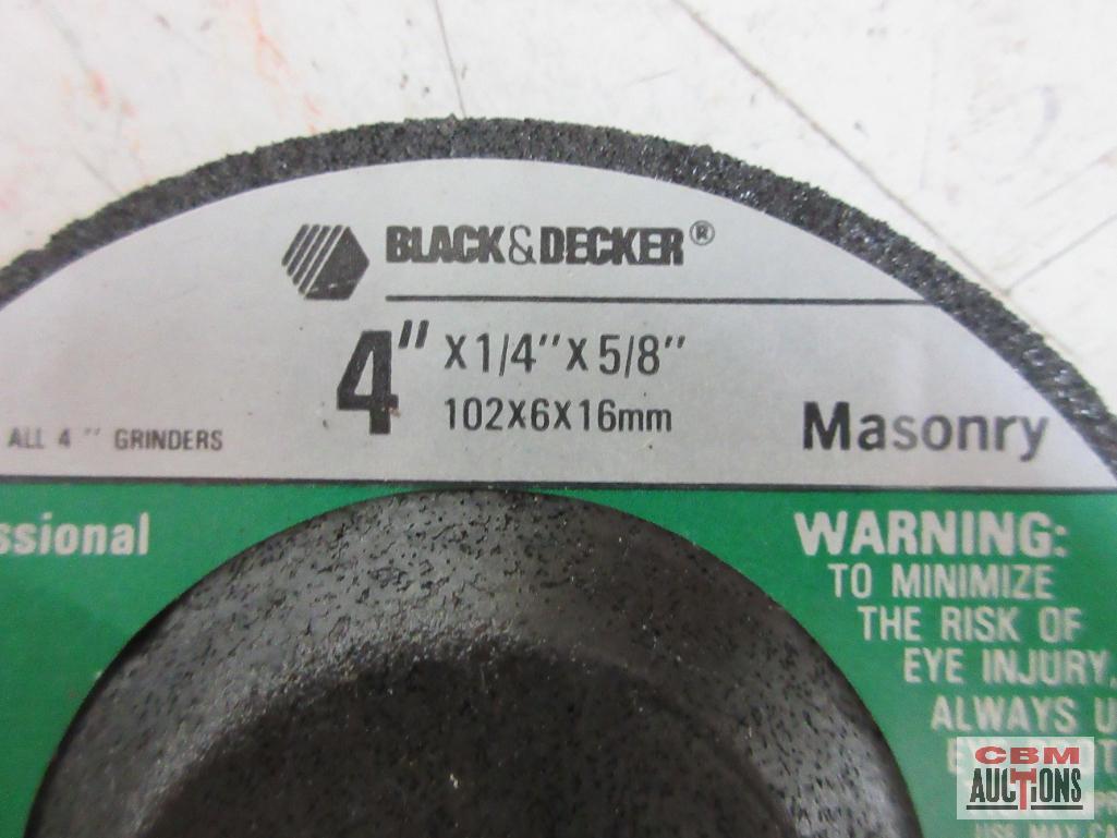 Black & Decker 37104 4" x 1/4" x 5/8" Masonry Abrasive Wheels - Set of 10 (+/-)