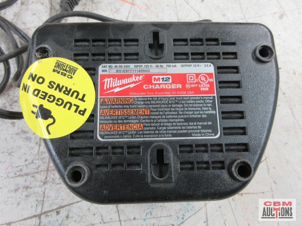 Milwaukee 48-11-2440 M12 Red Lithium-Ion 4.0AH Battery Pack... Milwaukee 48-59-2401 M12 Battery