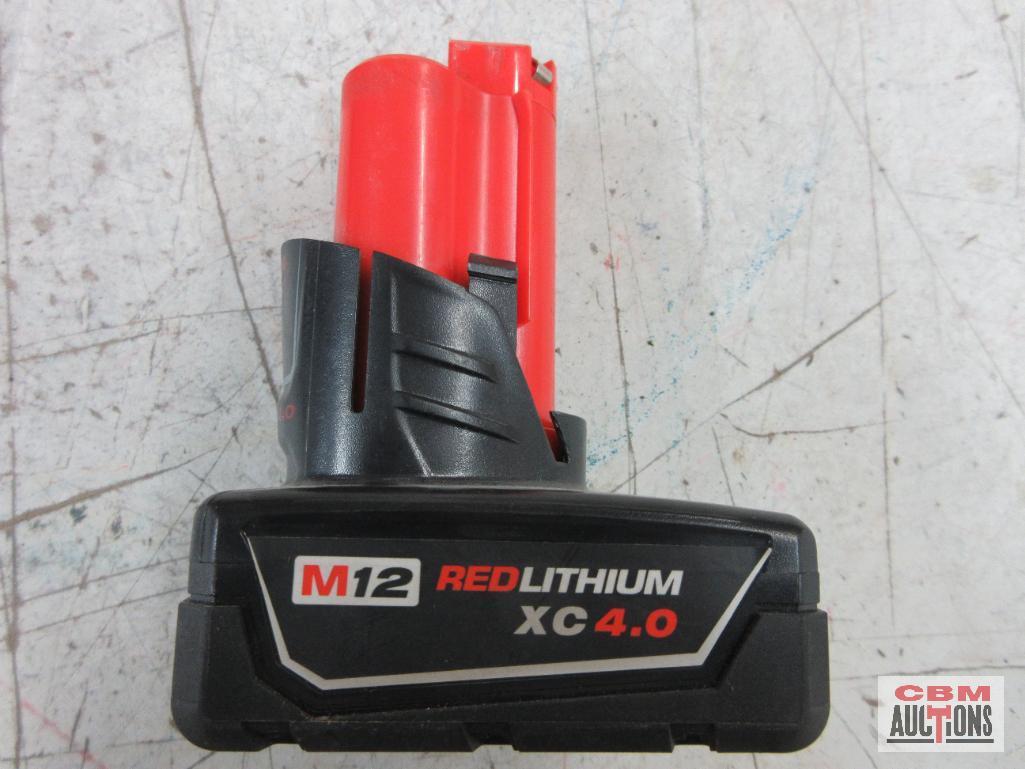 Milwaukee 48-11-2440 M12 Red Lithium-Ion 4.0AH Battery Pack Milwaukee 48-59-2401 M12 Battery Charger
