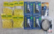 Lock-N-Lube LNL134 Grease Fitting Caps - Yellow 50ct Bag - Set of 4 Lock-N-Inflate LNL65001 Air