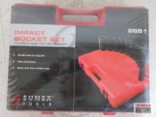 Sunex 2651 13pc 1/2" Drive SAE Dee Impact Socket Set 7/16" to 1" w/ Molded Storage Case