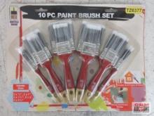 Bristle Industrial TZ6377 10pc Paint Brush Set