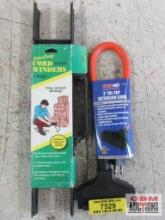 Grip 39016 2' Tri-Tap Extension Cord Sterling HF-66 2pk Cord Winders