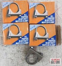 Unbranded 01-112HB All Purpose Heavy Duty 1-1/2" Muffler Clamp - Set of 4