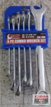 Grip 89016 SAE & Metric 6pc Combination Wrench Set... SAE: 1/2", 9/16" & 3/4" Metric: 10mm, 13mm &