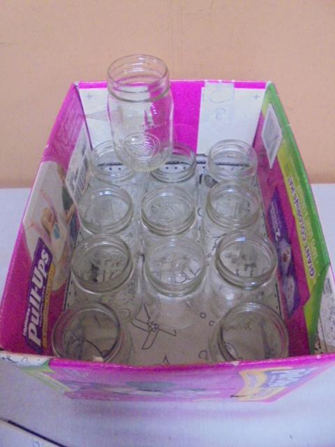 Group of 12 Pint Glass Canning Jars