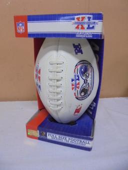 NFL Players Full Size Superbowl XL Football