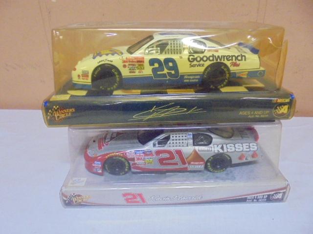 (2) Die Cast 1:24 Scale Kevin Harvick Cars