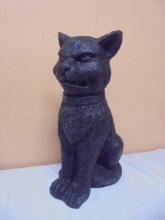 Large Black Cat Statue