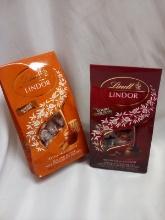 2 5.1oz Bags of Lindt Lindor Truffles- Almond Butter and Double Chocolate