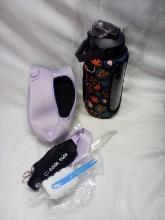 Cool Tags Half Gallon Water Bottle w/ 2 Sleeves and Other Accessories