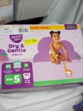 Parents choice Dry and Gentle size 5 diapers