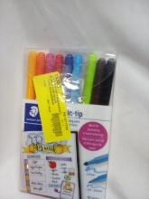 Twin tip writing markers x9