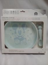 Disney Baby Silicone Plate and Spoon Set- Disney 100 “Mickey Mouse”