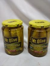 Mt Olive Bread and Butter pickle Spears, x2 jar