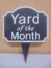 Yard of The Month Composite Yard Sign
