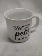 Ceramic “No Such Thing As Too Many Pets” Mug