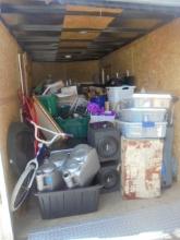 You Are Bidding on and Buying the Contents of this 14ft Enclosed Trailer