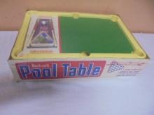 Vintage Transogram Burbank Table Top Pool Table