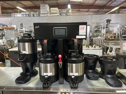 Curtis Dual Digital Coffee Brewer with 3 Servers