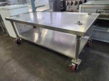 65 in. 34. All Stainless Steel Equipment Stand on Casters