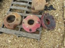 (3) REAR FARMALL WHEEL WEIGHTS - 3X TIMES THE PRICE