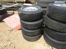 (4) 225/70R14 FORD TIRES AND RIMS