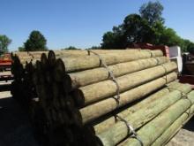 APPROX (24) 7'' X8' TREATED FENCE POST