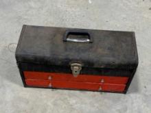 TOOL BOX WITH ASSORTED ITEMS