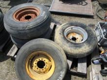 PALLET OF 4 USED TIRES & RIMS