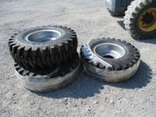 3) 12.5/80-18 GOODYEAR TIRES/RIMS