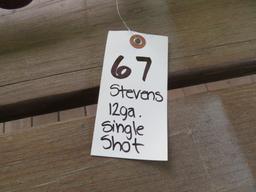 Stevens 12 gauge single shot shotgun